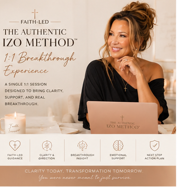 Faith-based breakthrough coaching session by Christina Izokovic using the Faith-Led Authentic Izo Method™ for emotional healing and mindset transformation