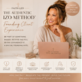Faith-based founding client coaching experience by Christina Izokovic featuring the Faith-Led Authentic Izo Method™ for emotional healing and mindset transformation
