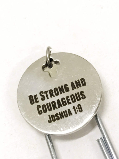 "Be Strong & Courageous" Joshua 1:9 – Christian Planner Bookmark Gift