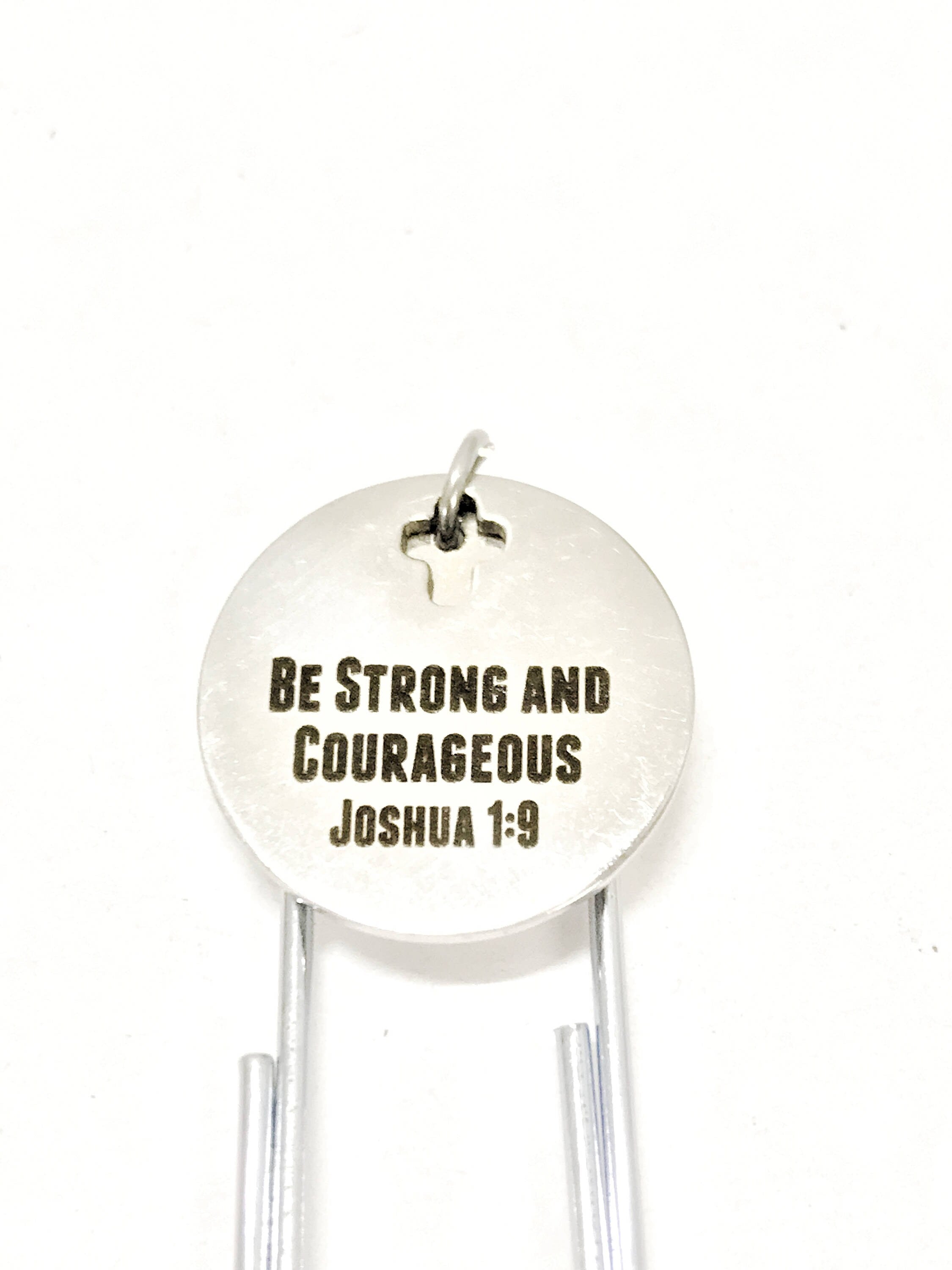 "Be Strong & Courageous" Joshua 1:9 – Christian Planner Bookmark Gift