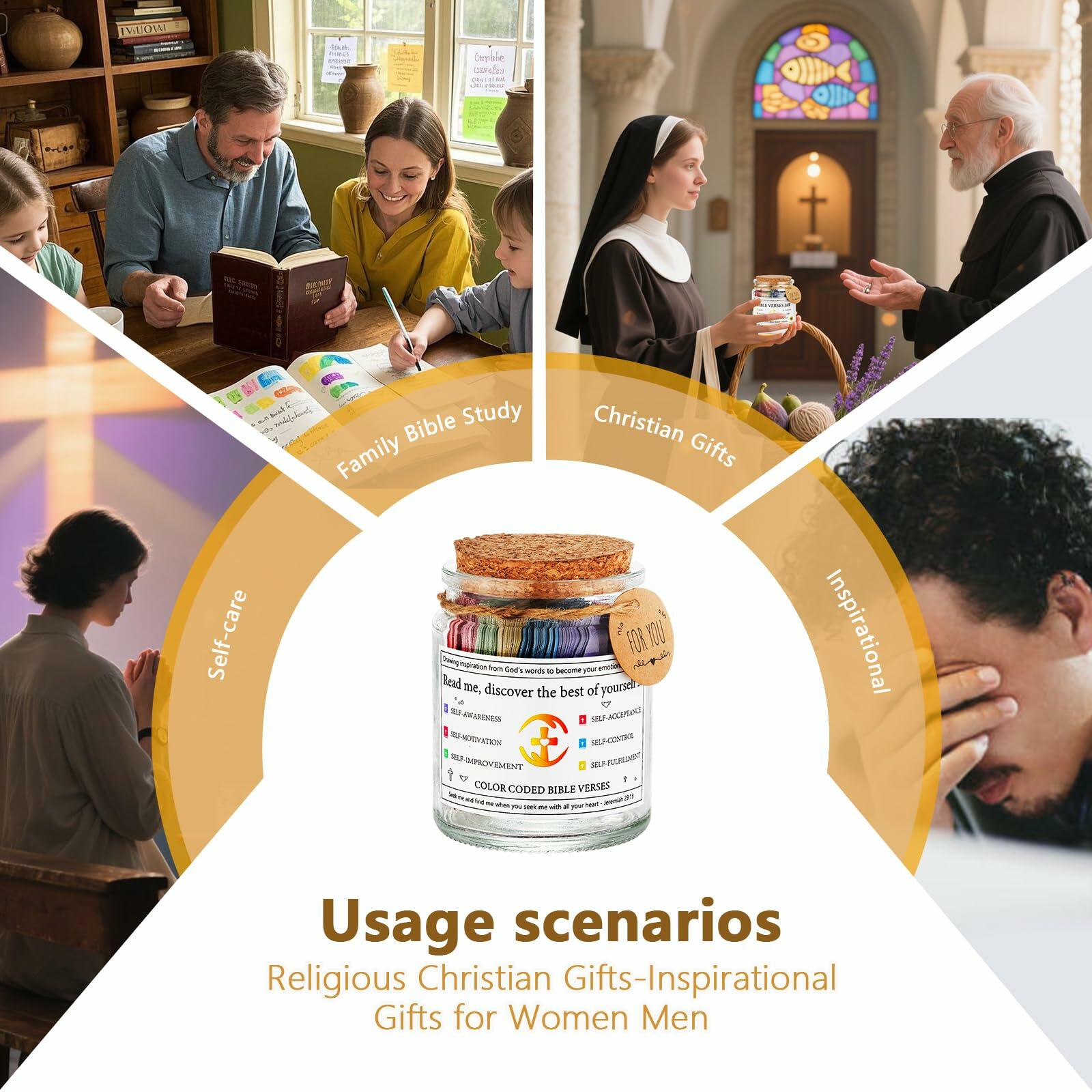 Bible Verse Jar – 90 Scripture Cards for Faith, Healing & Growth