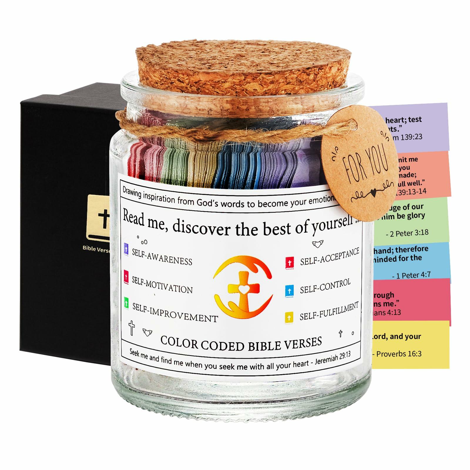 Bible Verse Jar – 90 Scripture Cards for Faith, Healing & Growth